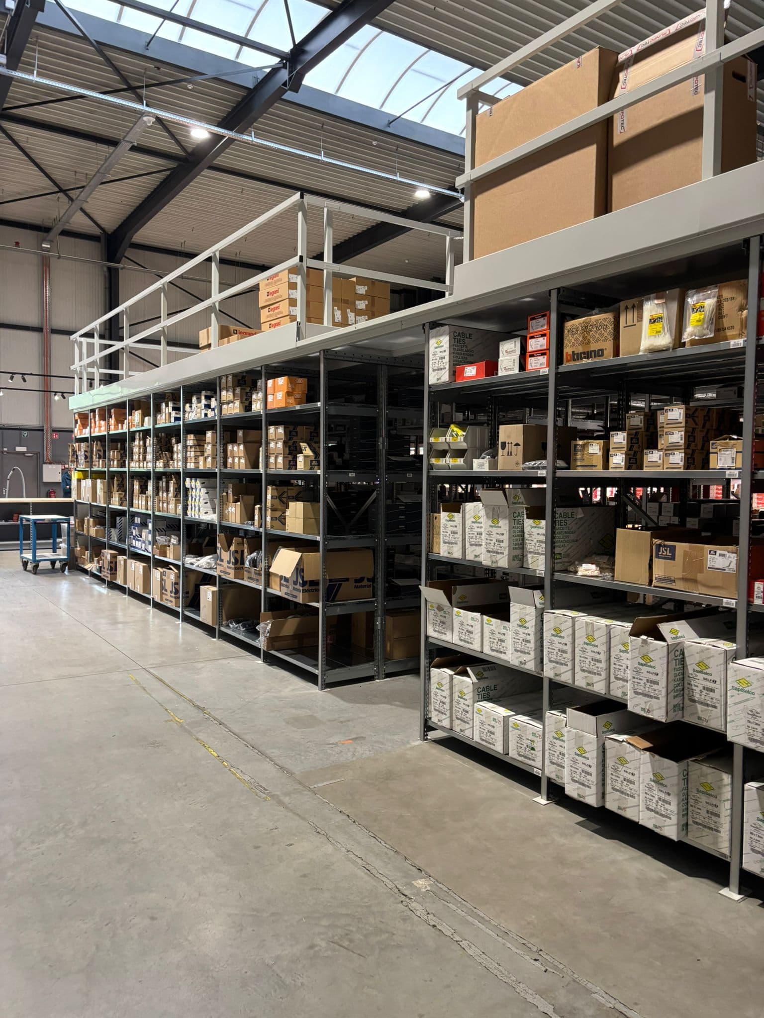 Magazijn van een groothandel met software van MSG