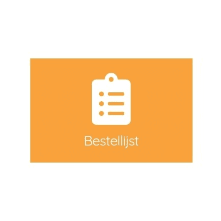 Bestellijst of favorieten lijst vierkant