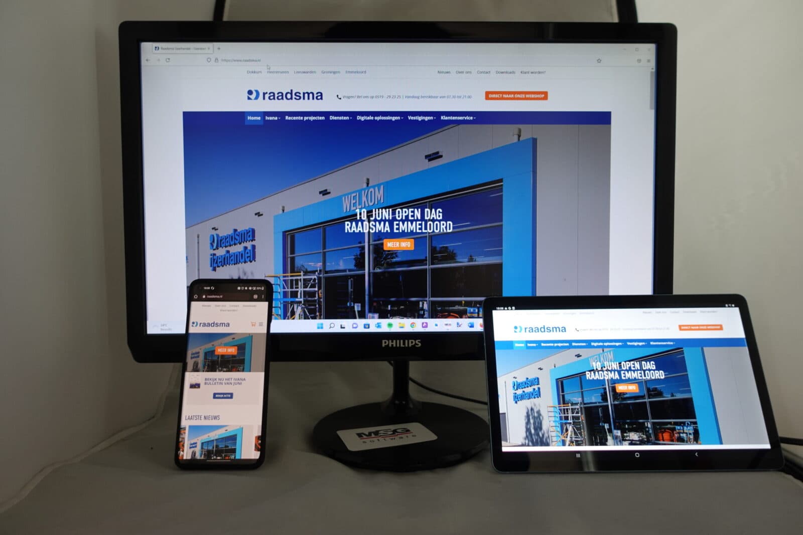 Raadsma website