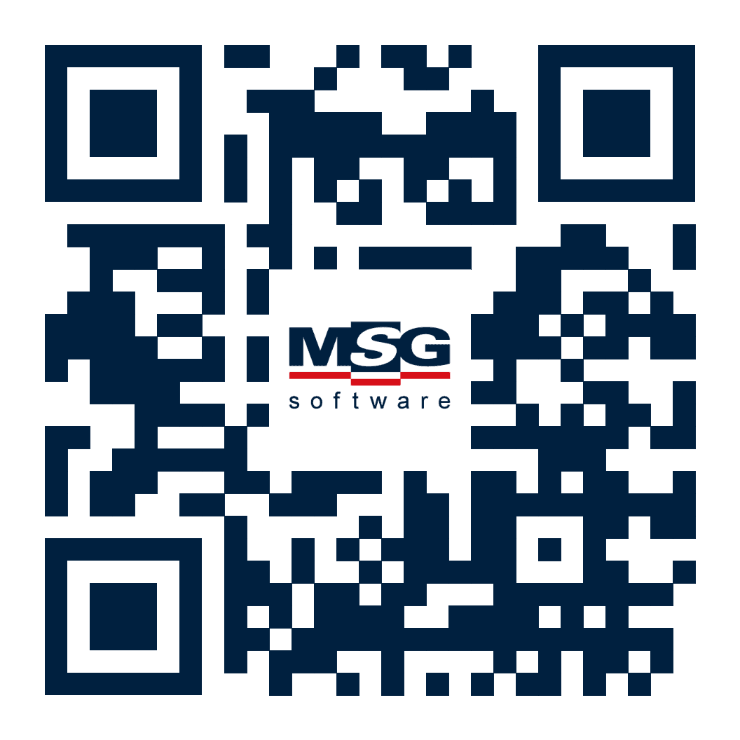 Klein QR code MSG