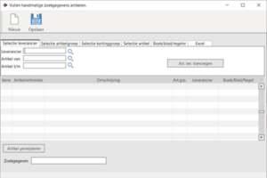 Handmatig zoekgegevens toepassen aan artikelen?