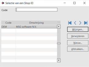 Naar welke shops wil je de data sturen?