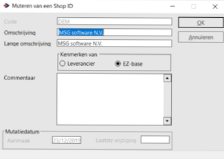 Wil je andere kenmerken aan je artikelen hangen?